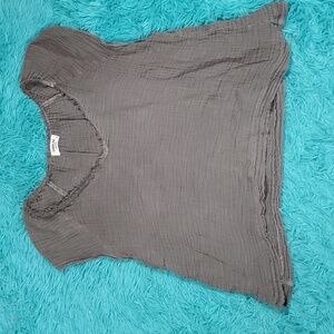 SAM & LAVI Raw Hem Top